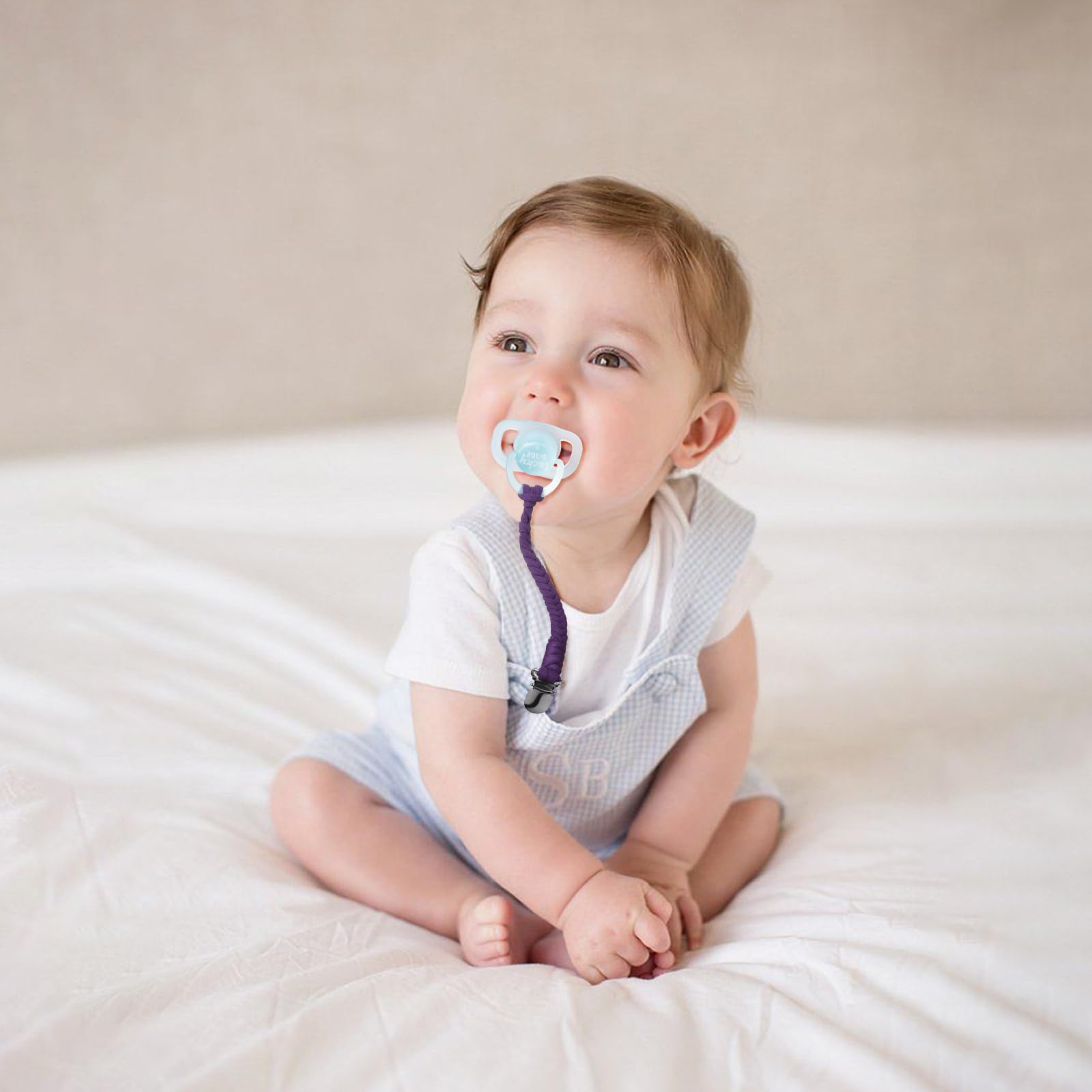 Pokipaw pacifier clip universal fit clips securely to most pacifiers and gear.