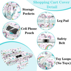 Polovillae padded cart cover flat lay highlights breathable fabric