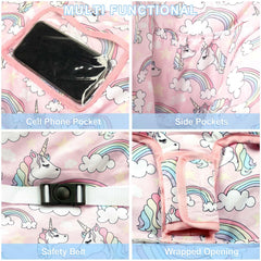 Polovillae pink cart cover with built-in storage pouches for baby essentials on errands