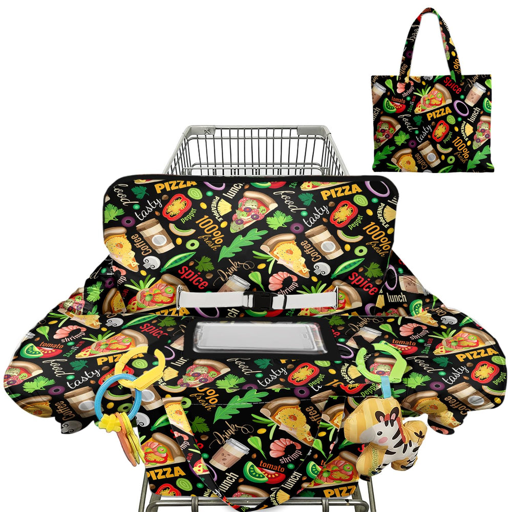 Polovillae shopping cart cover blue sailboat design—soft padding for comfy outings.