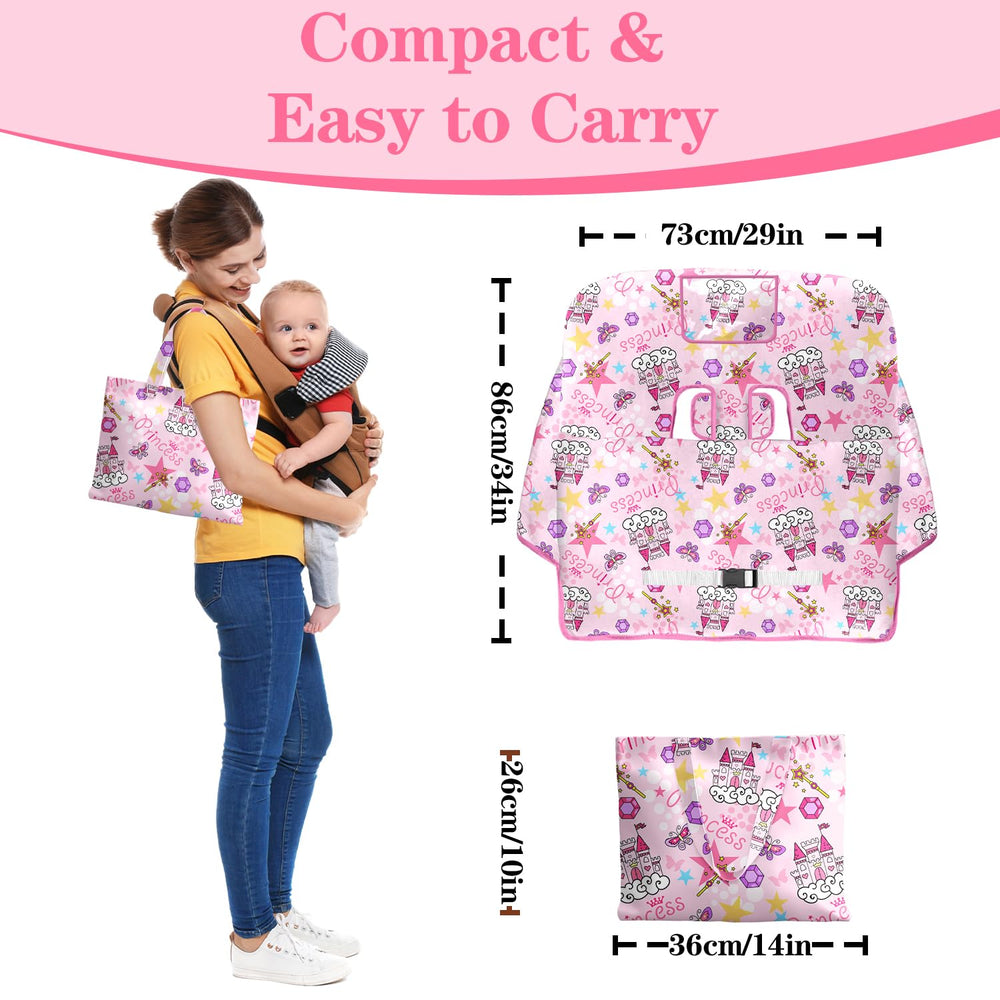Polovillae cover has a teether loop and toy attachment for toys.