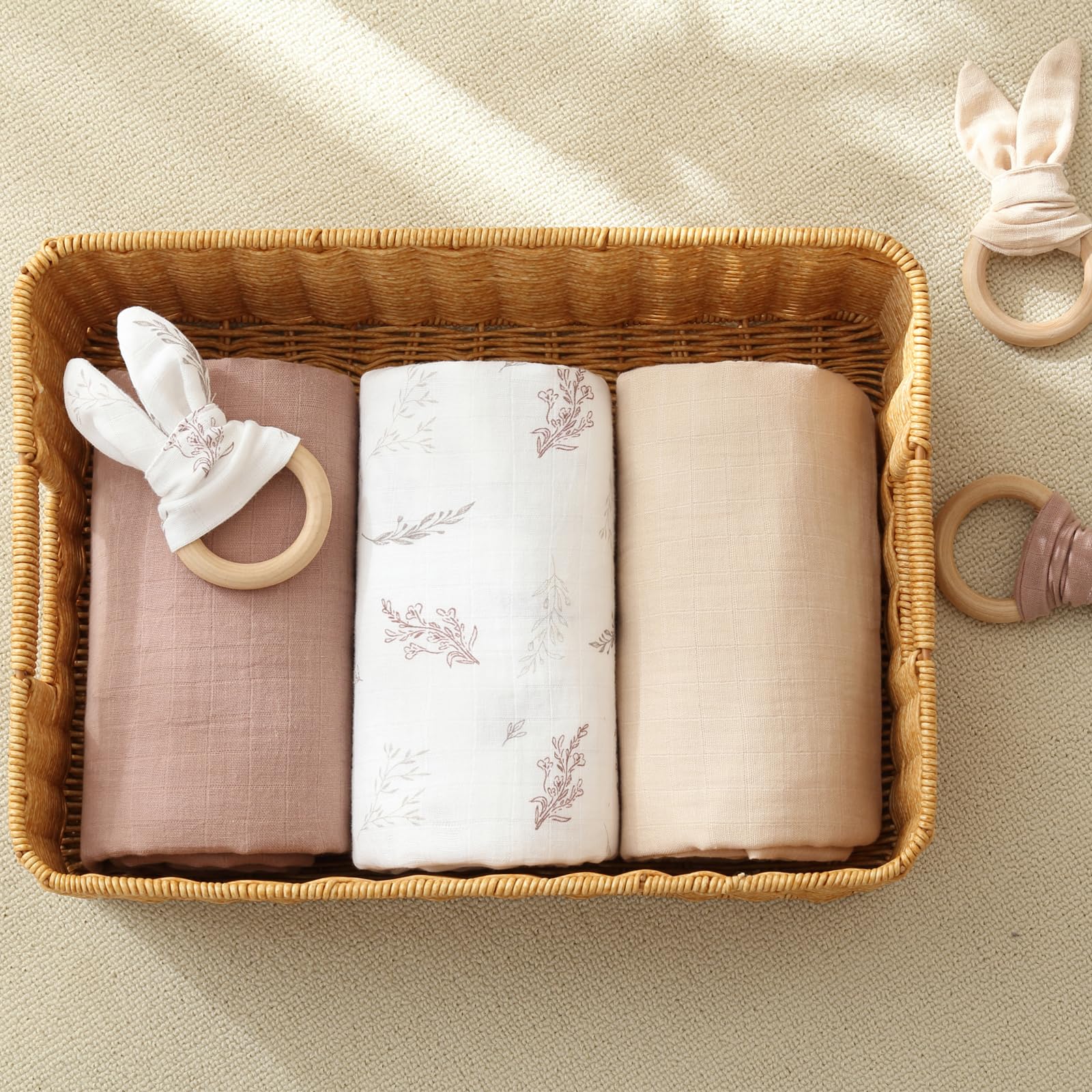 POMISO muslin swaddle blanket durable-machine-washable design ensures easy care.