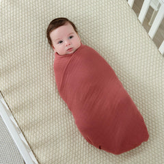 POMISO muslin swaddle blanket 47x47 inches ideal for versatile swaddling and covers