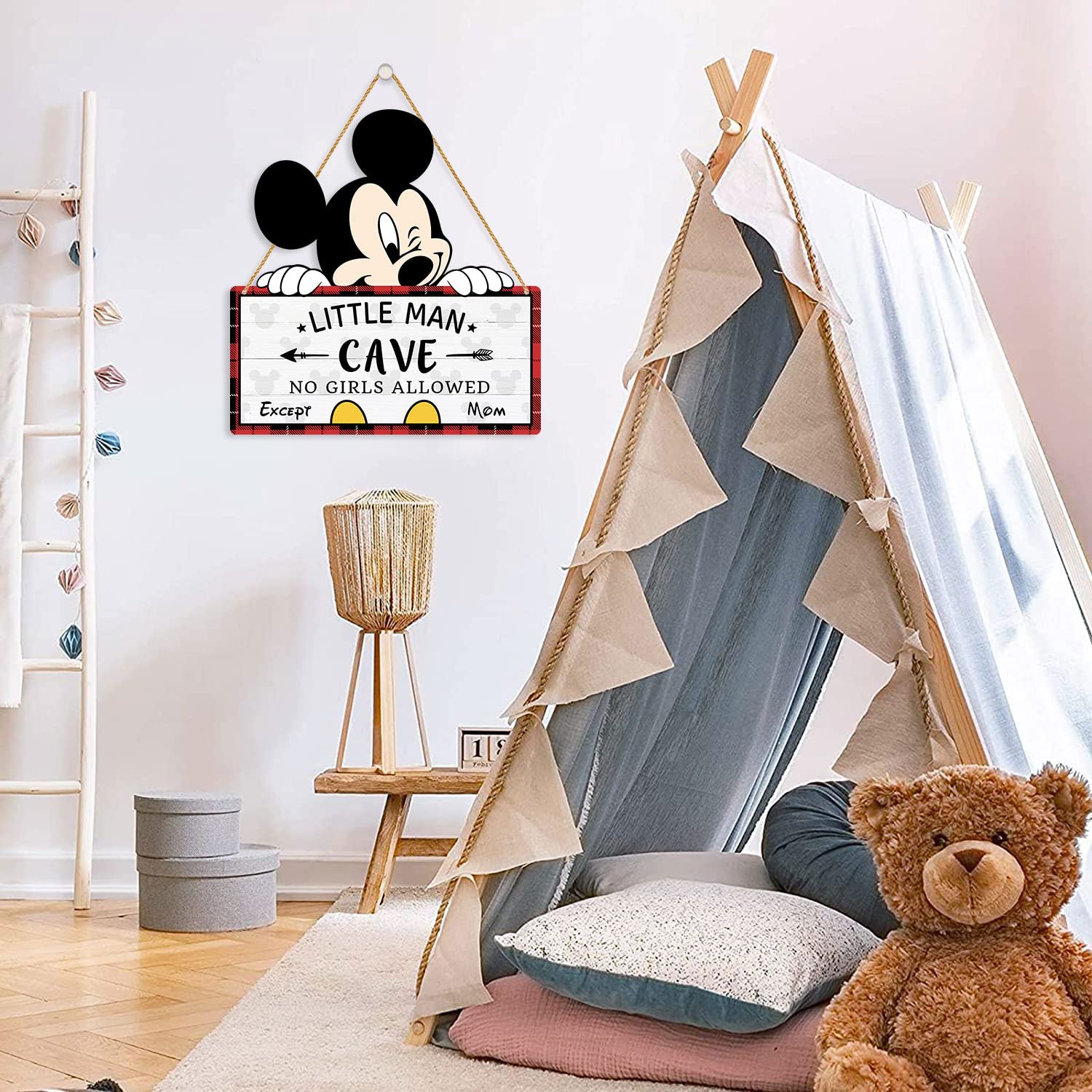 Poncpis wooden wall sign serves as a charming door accent and gift option.