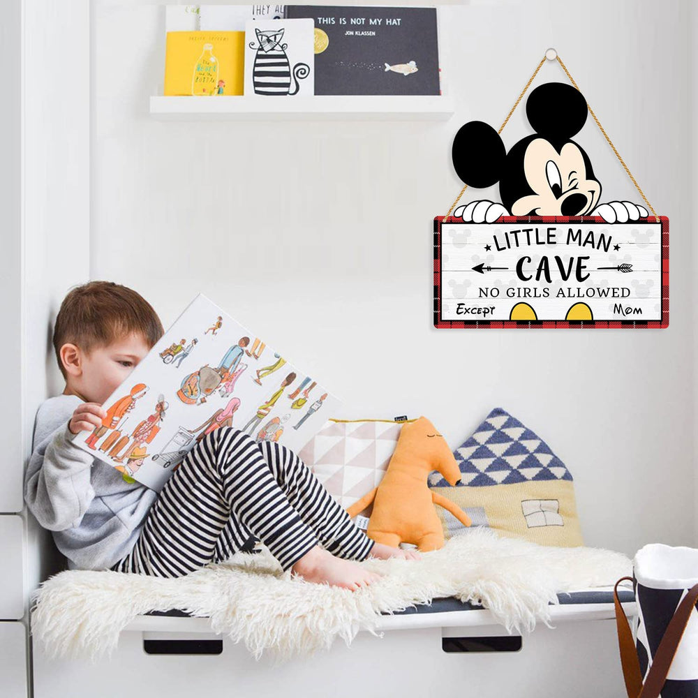 Poncpis door decor sign is lightweight and repositionable around the home.