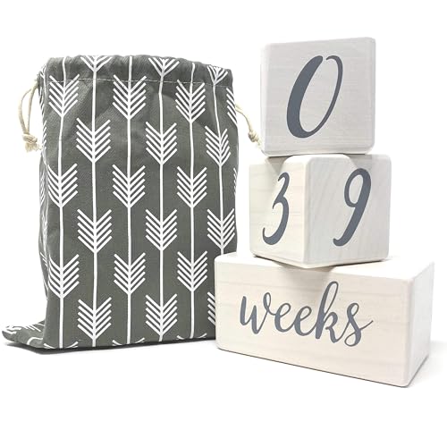 Pondering Pine birthday milestones blocks highlight first-year celebrations for photo props.