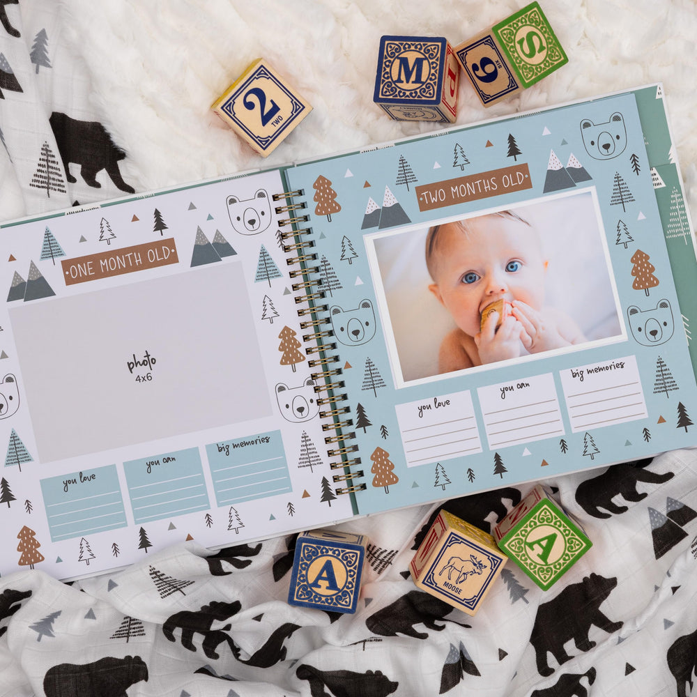 Pondering Pine pocket folder keepsakes, perfect for hospital bands and mementos.