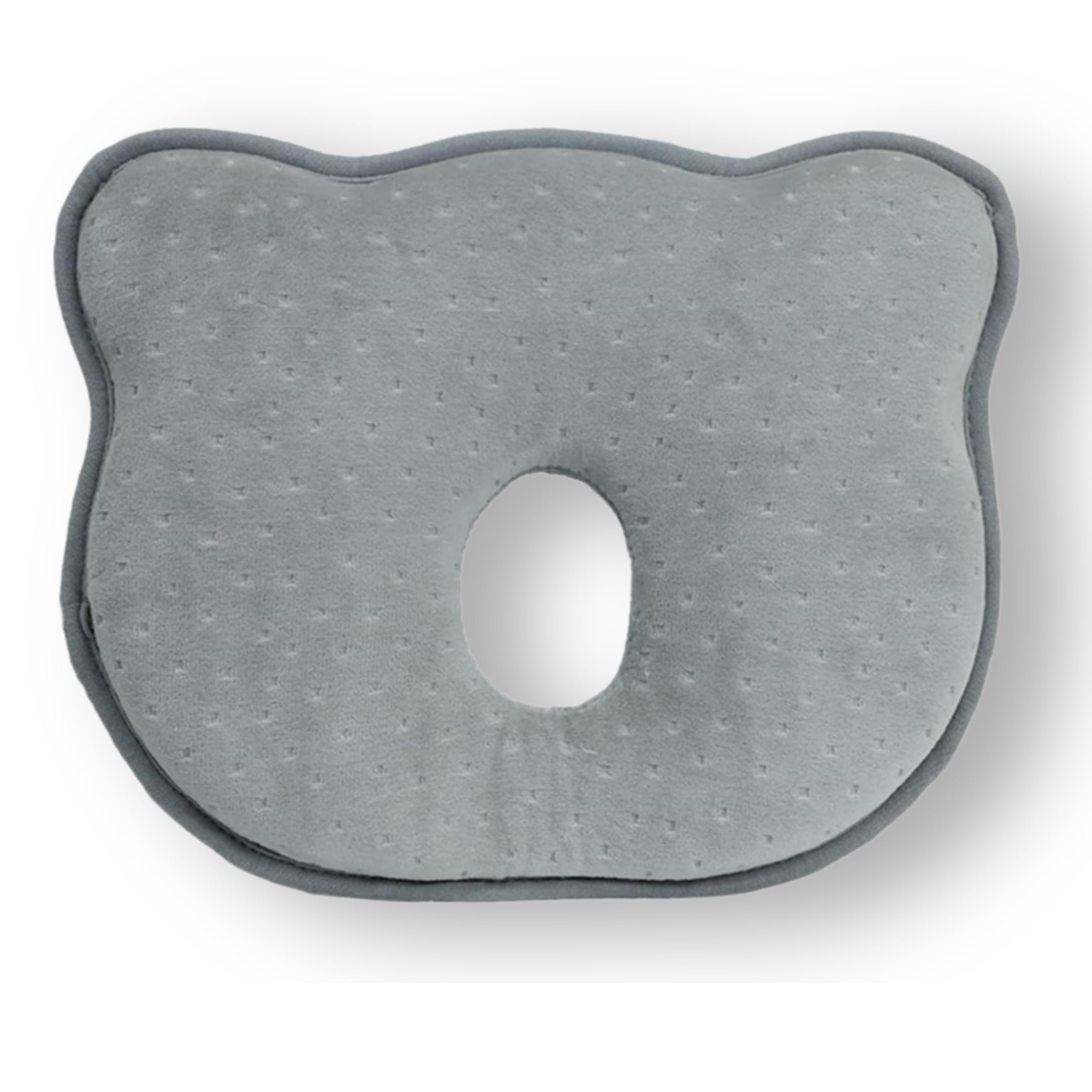 PookSter memory foam bear-shape cover provides gentle head support for nap time