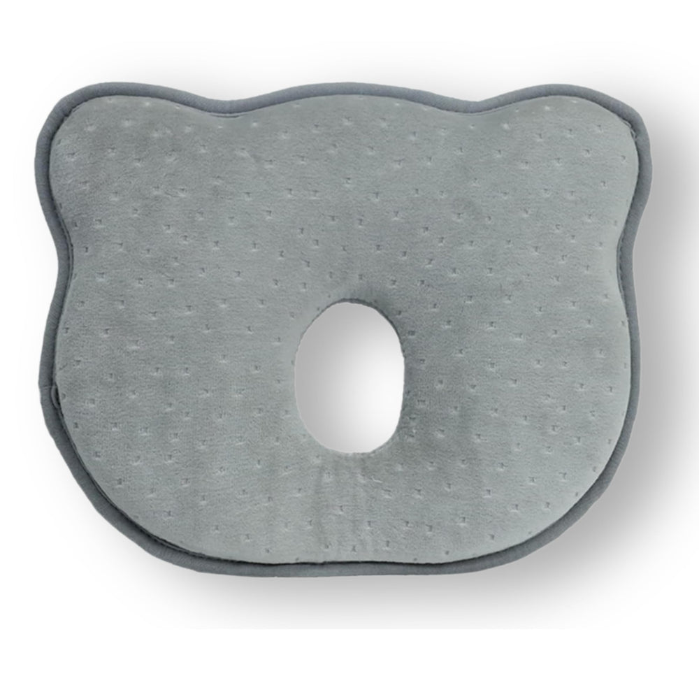 PookSter memory foam bear-shape cover provides gentle head support for nap time