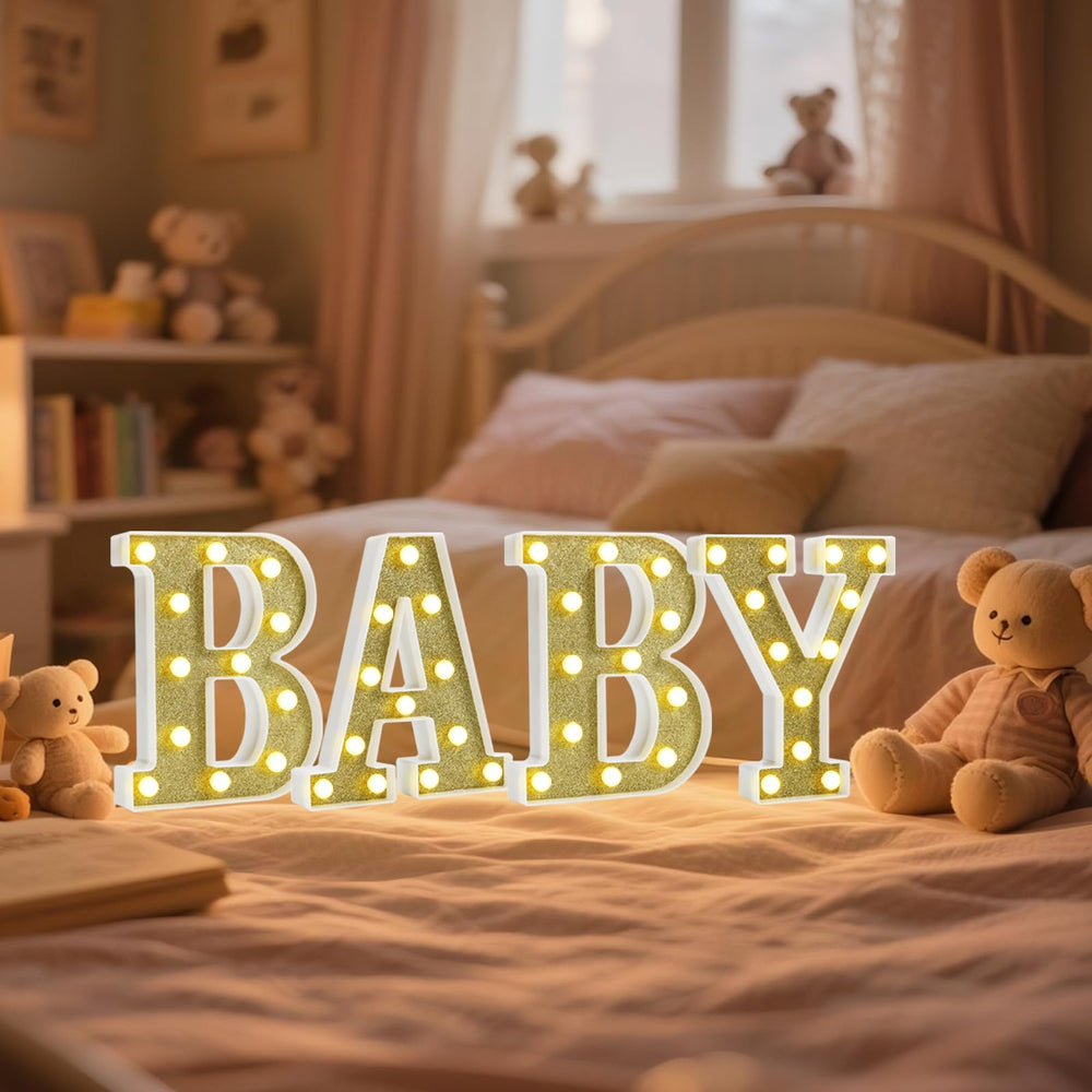 Pooqla BABY sign ideal for baby shower and gender reveal
