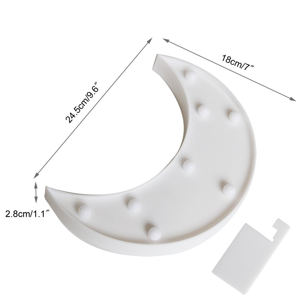 Pooqla Moon marquee Ramadan decor adds warm accent lighting.