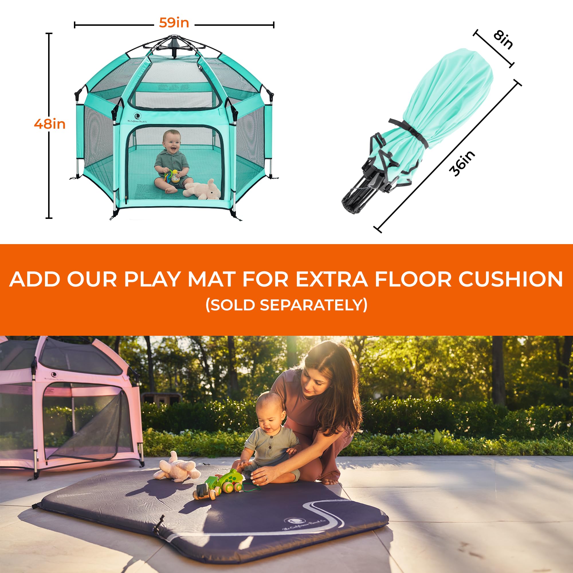 POP 'N GO PLAYPEN foldable design for easy storage and travel