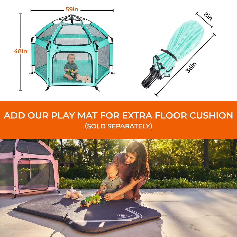POP 'N GO PLAYPEN foldable design for easy storage and travel