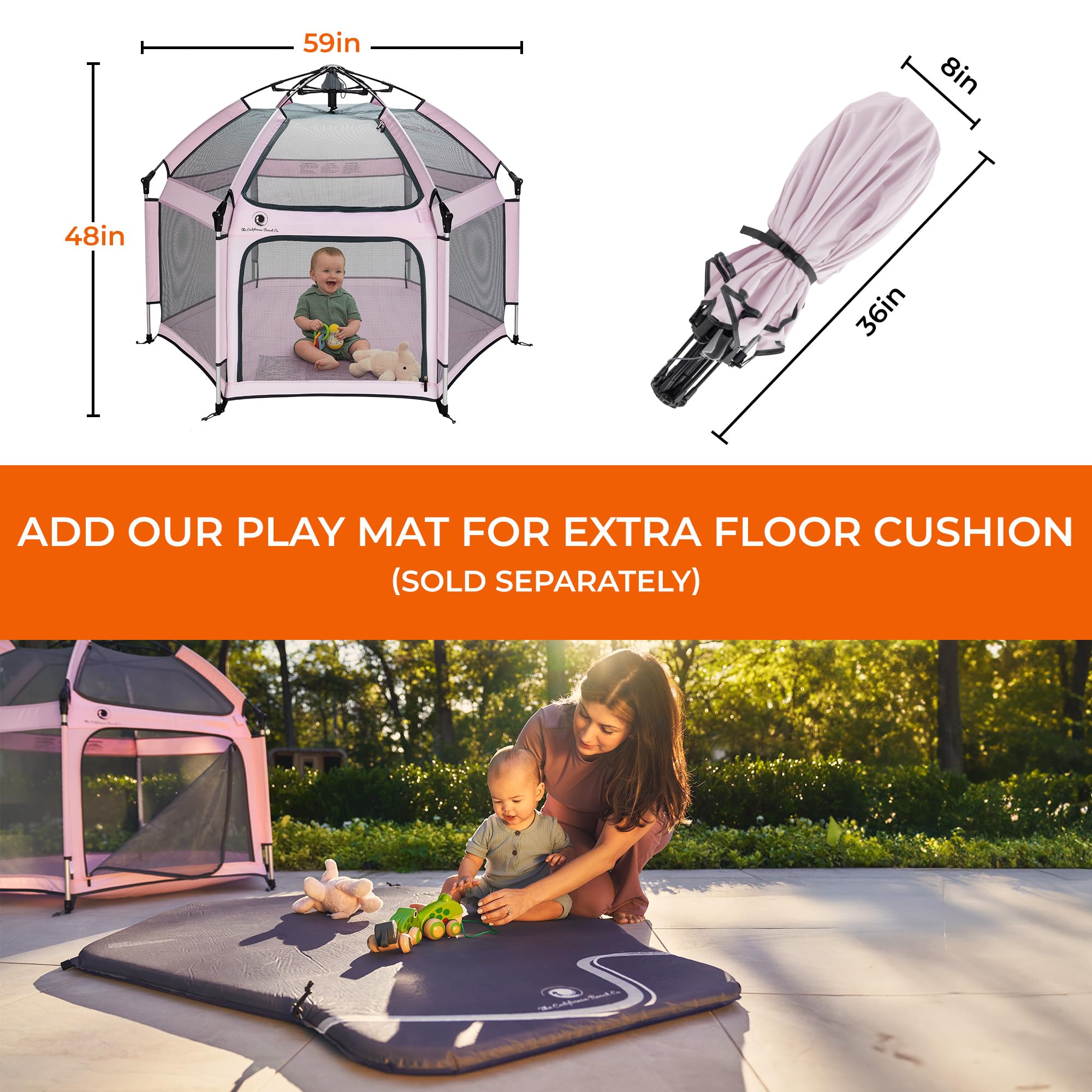 POP N GO PLAYPEN lavender indoor outdoor use suits every outing