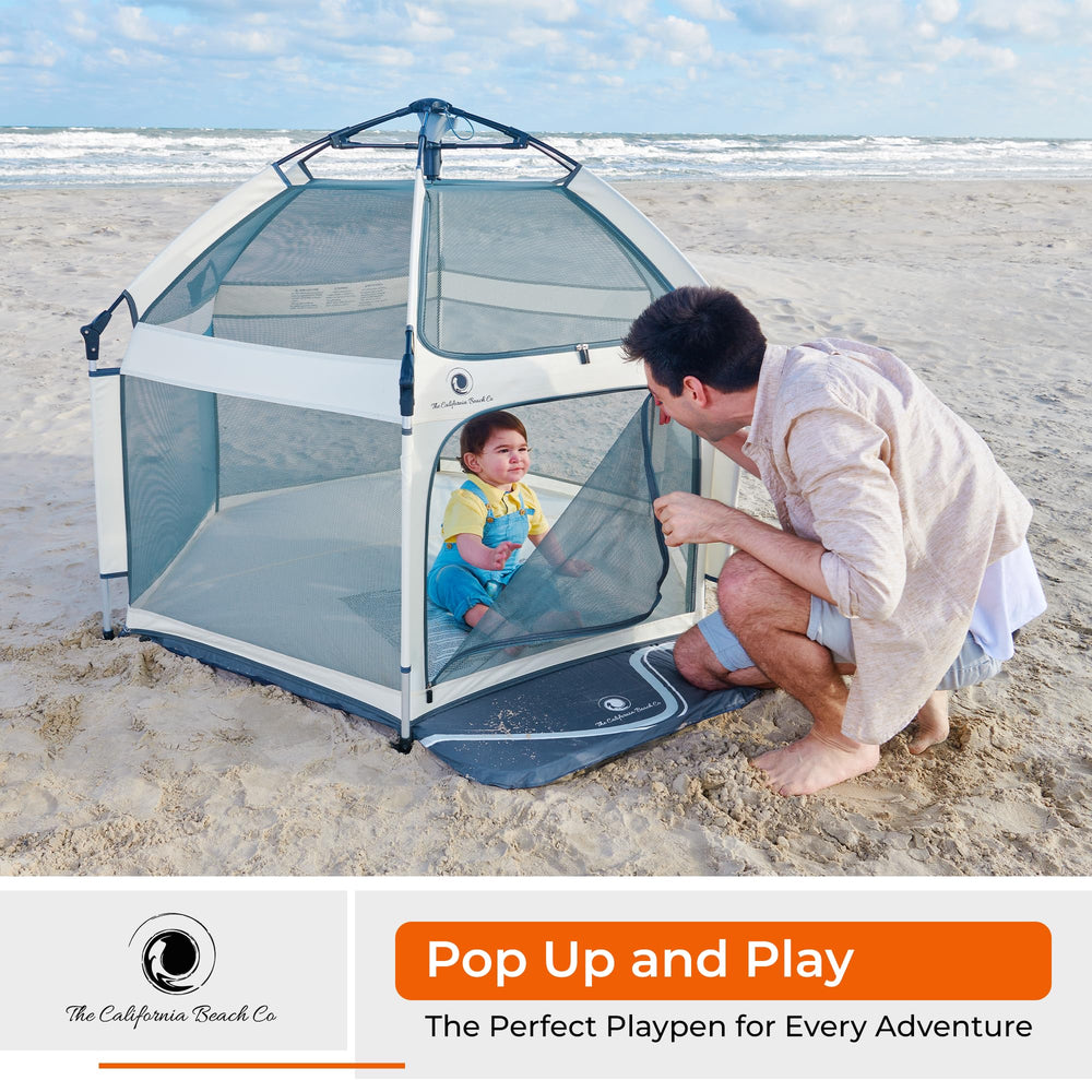 POP 'N GO PLAYPEN spacious area supports rolling, crawling, and social play moments.