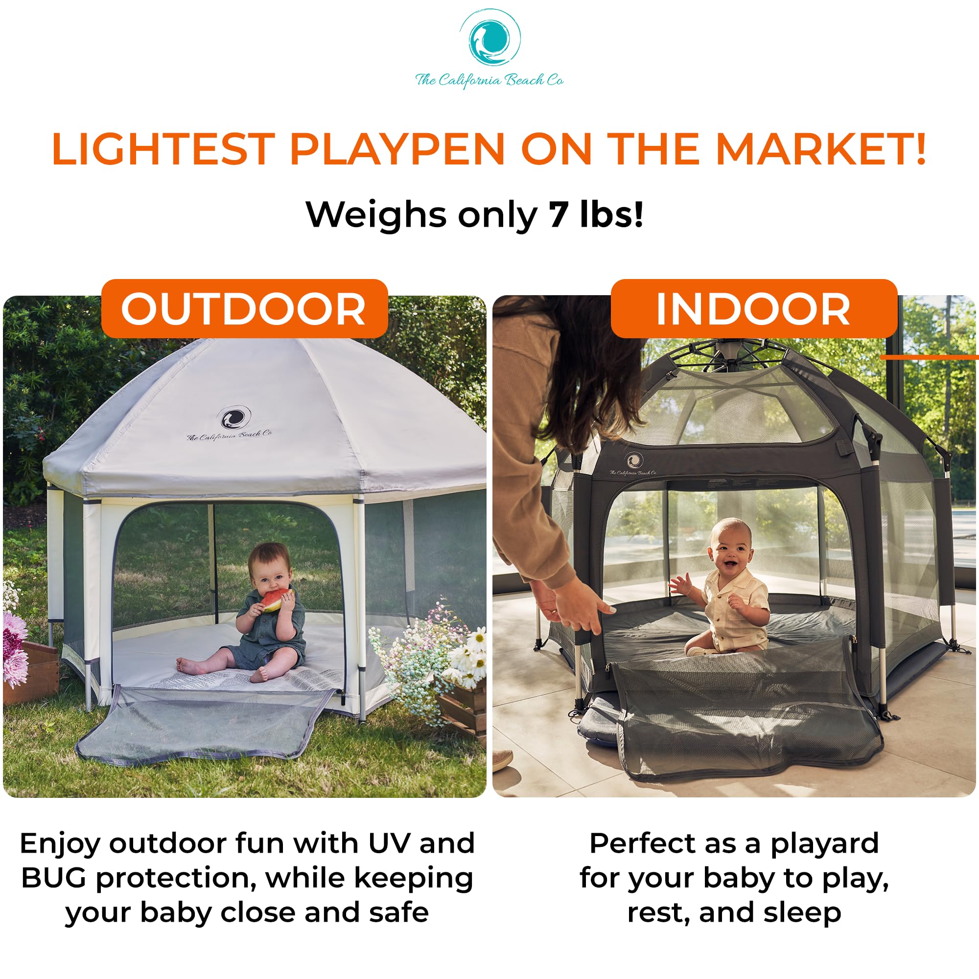 POP 'N GO PLAYPEN travel bag keeps the foldable playpen compact and portable.