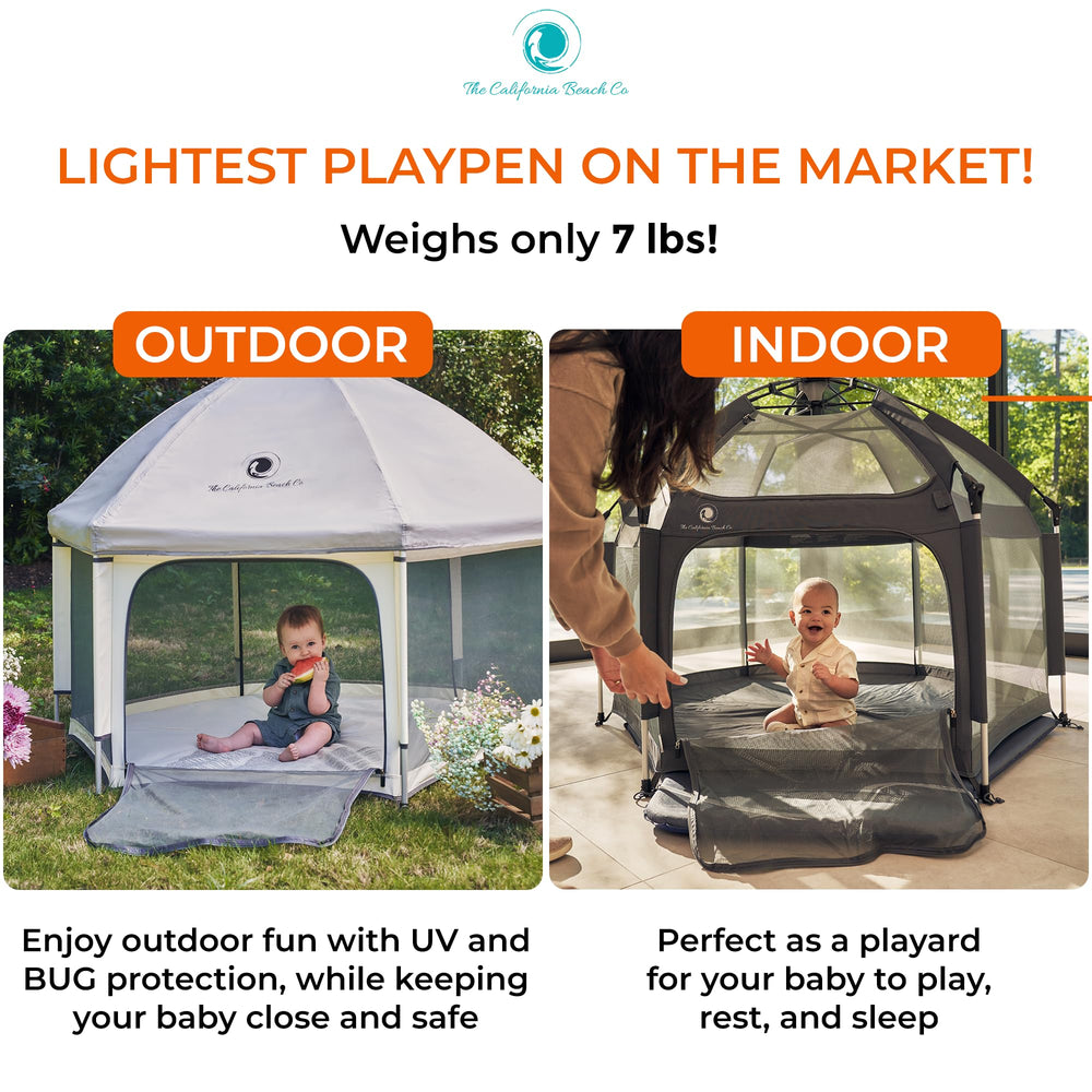 POP 'N GO PLAYPEN travel bag keeps the foldable playpen compact and portable.