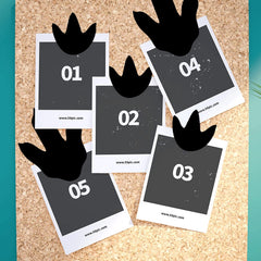 Pop Resin footprint decals 2.5x2.4 inch mini accents for clusters.