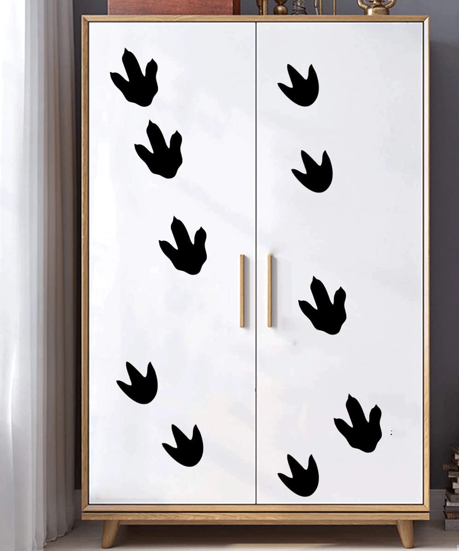 Pop Resin removable decals for easy repositioning without wall marks.