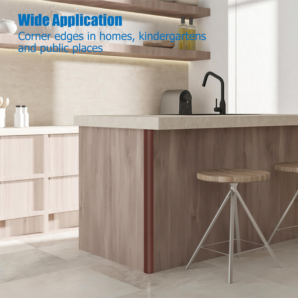 POPAKAN desk edge protector on furniture—protects edges from dents.