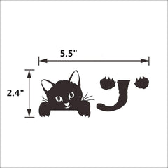 POPIGIST cat wall sticker nursery detail uses eco-friendly PVC for cozy spaces