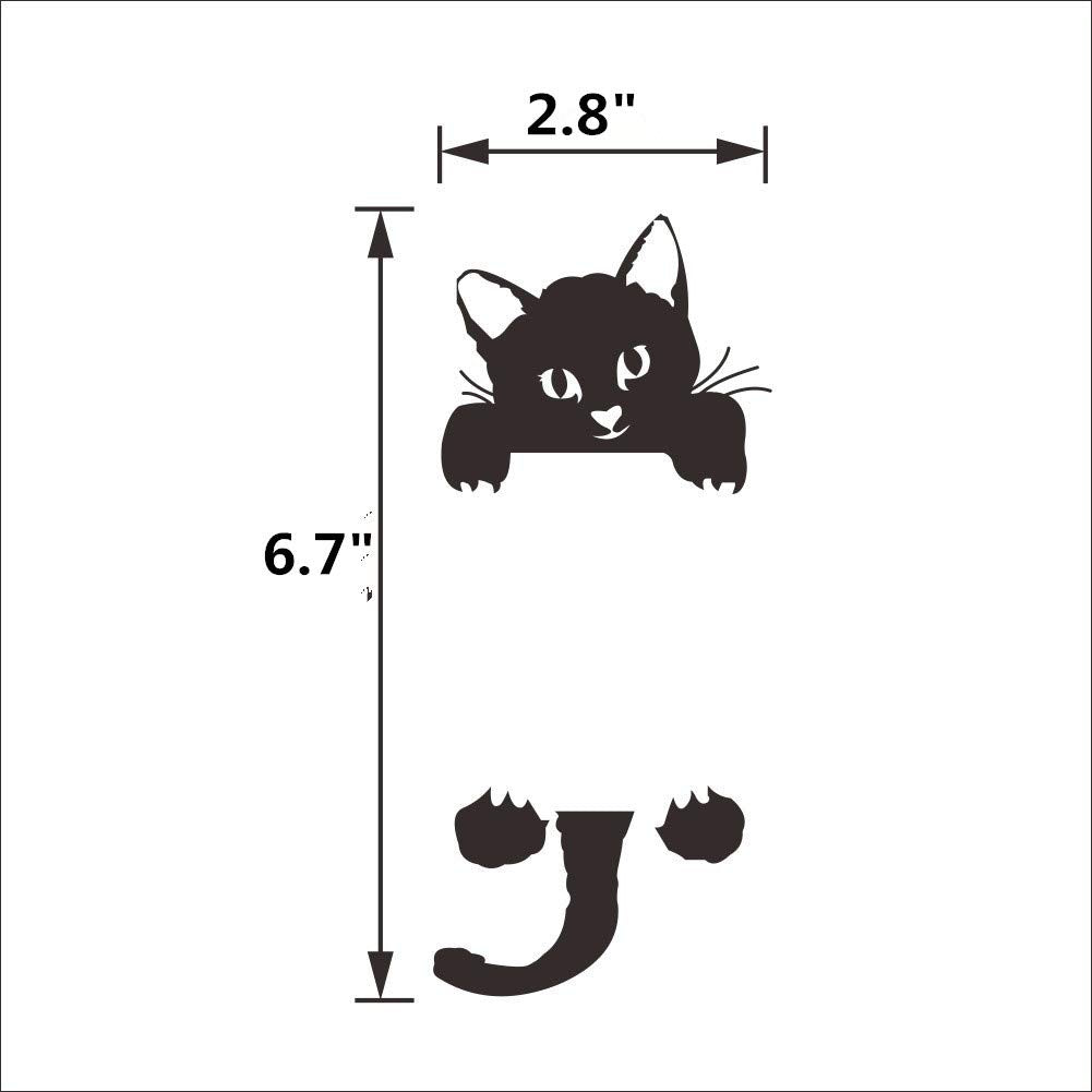 POPIGIST cat wall sticker office or dorm ambience shows durable, easy-apply wall art