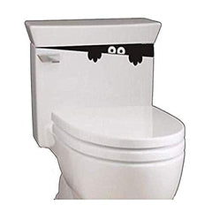 POPIGIST Washroom decal assembly guide shows easy placement on walls.