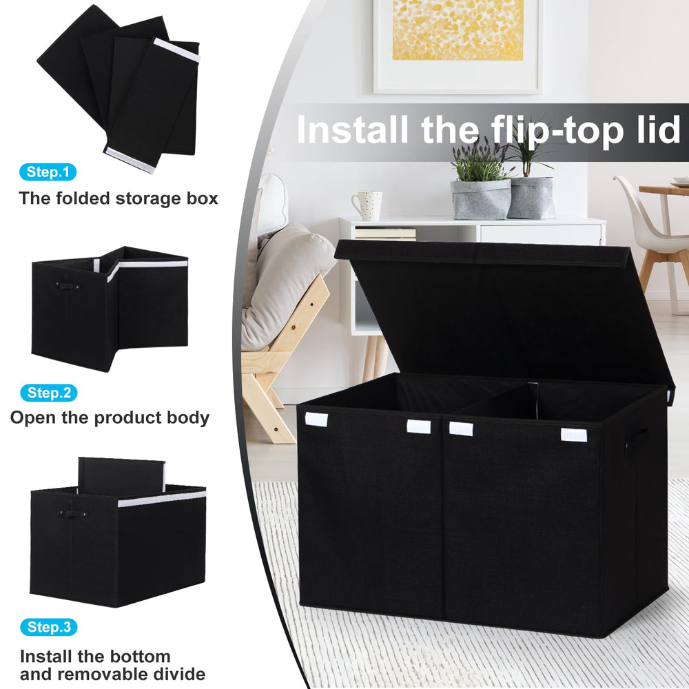 Popoly foldable design lets you flatten the 122L box when not in use