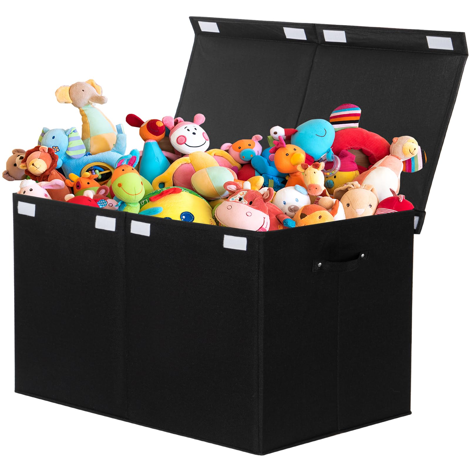 Popoly 122L Large Toy Box Lid demonstrates dustproof storage for toys