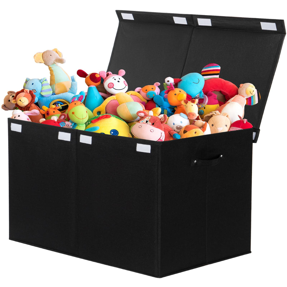 Popoly 122L Large Toy Box Lid demonstrates dustproof storage for toys