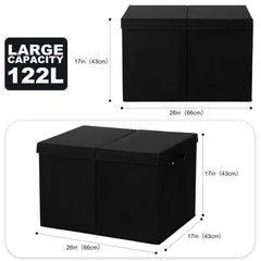 Popoly 122L stackable toy boxes save space and stay tidy
