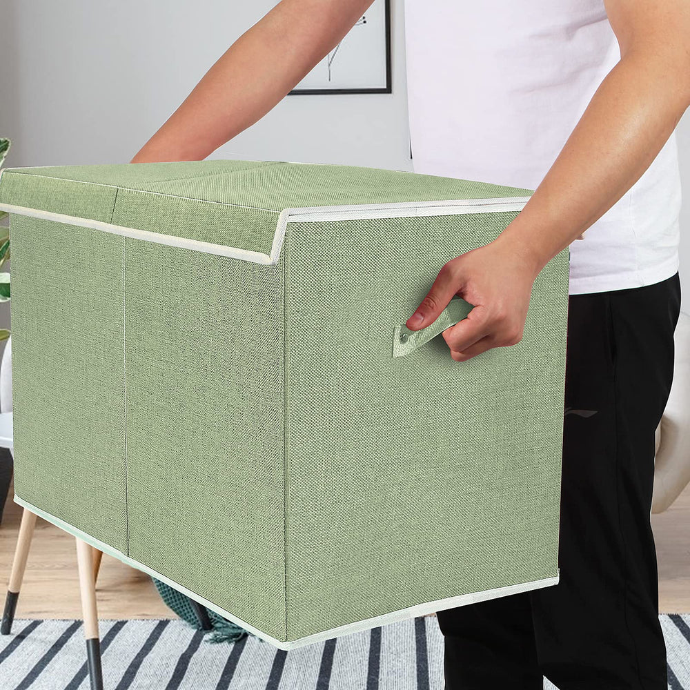 popoly dustproof toy box flip-top lid protecting toys from dust and grime