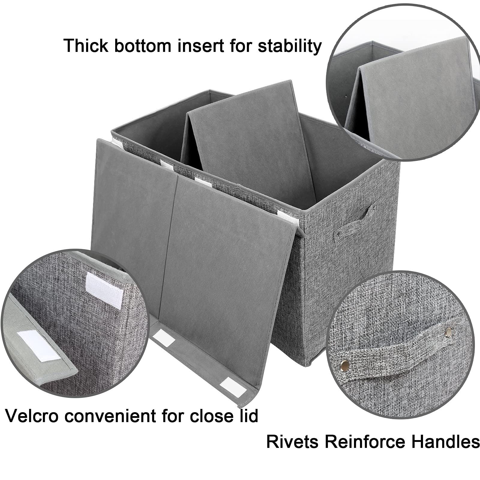 Popoly foldable toy box shown flat for compact seasonal storage.