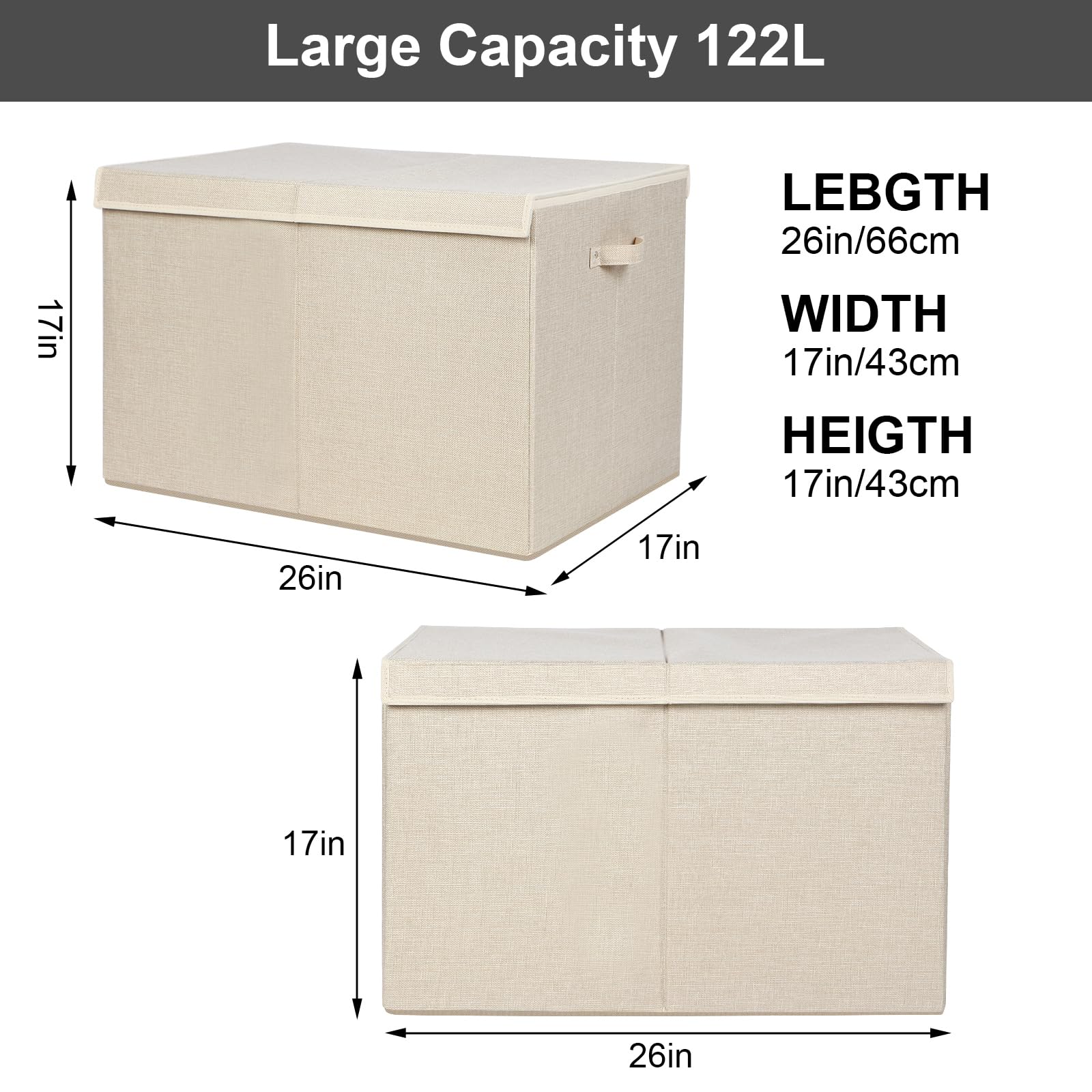 Popoly foldable storage bin demonstrates easy flat storage when not in use
