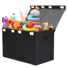 popoly large toy box lid open shows roomy storage for toys and games