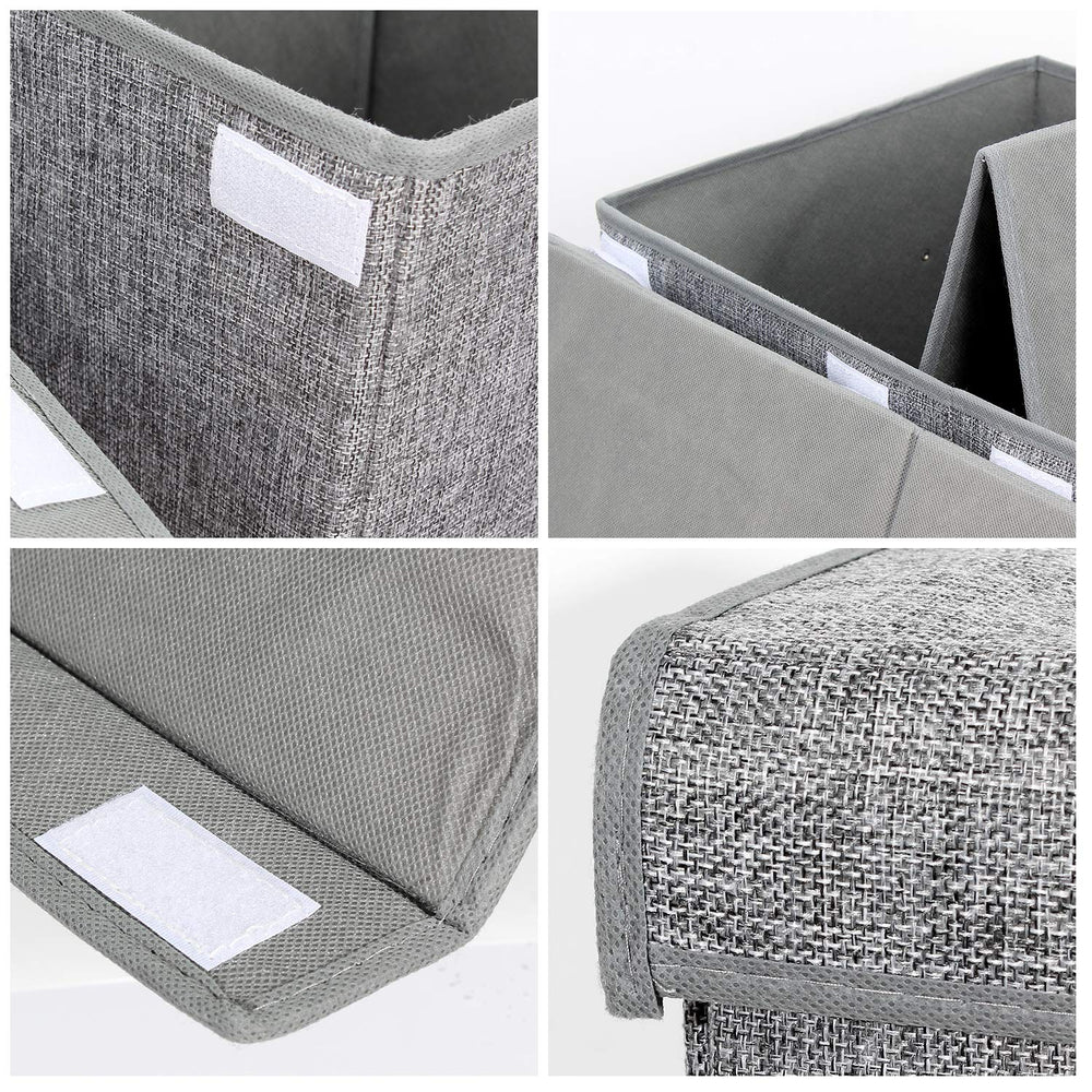 Popoly multi-purpose storage in living room demonstrates versatile organization.