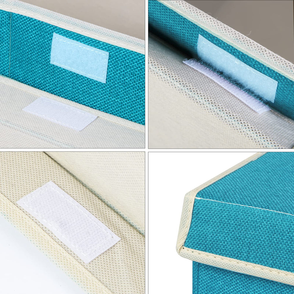 Popoly multipurpose toy storage in linen teal for living rooms.