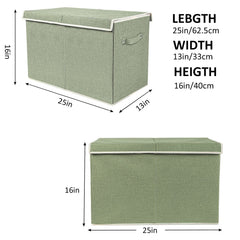 popoly large toy box with reinforced handles ready to move between rooms