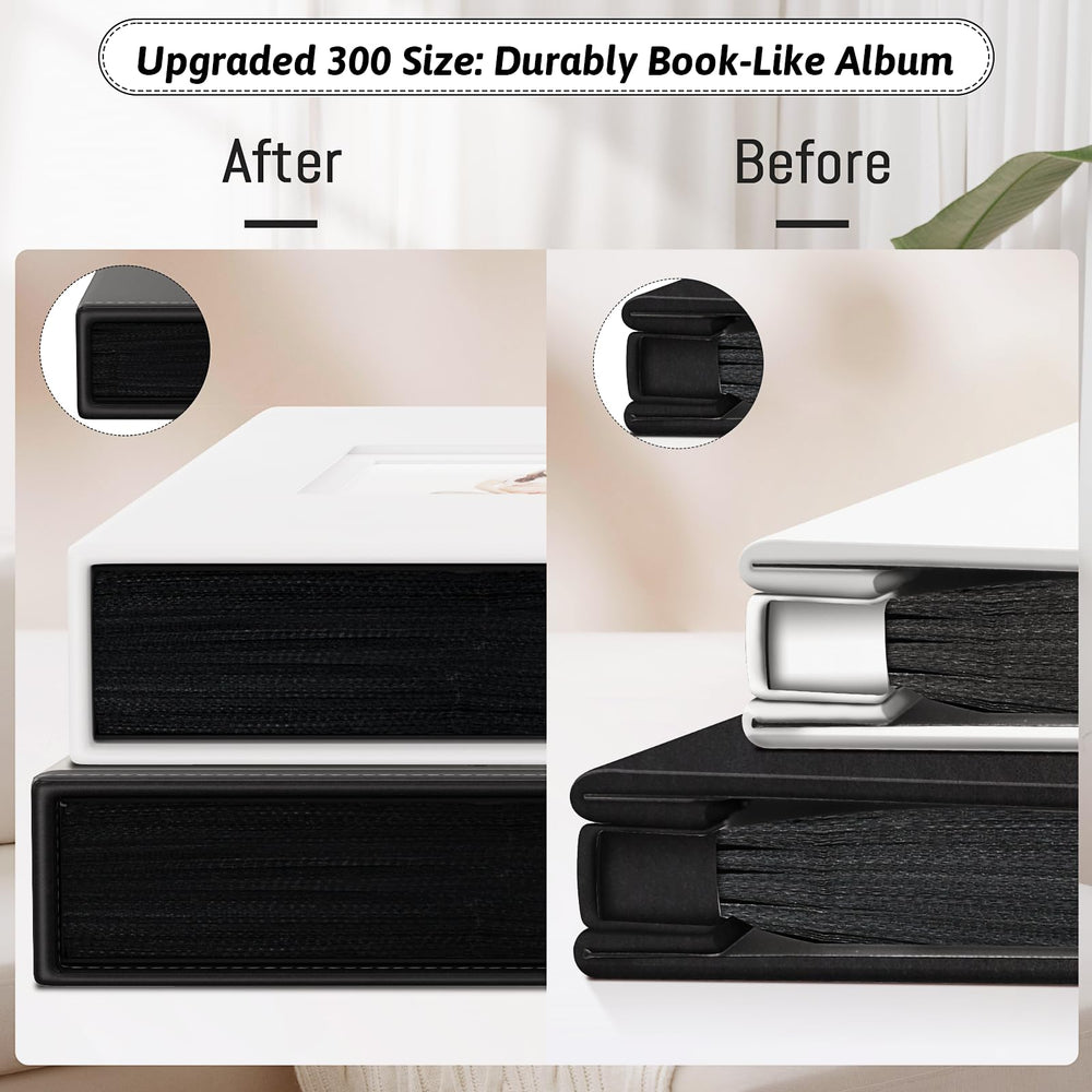 Popotop album dimensions guide showing 10.2x11.6 inch footprint