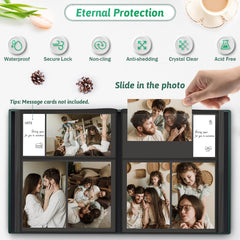 Popotop photo album interior pages with 100 pockets for organized memories