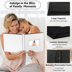 Popotop photo-album refillable-layout lets you add or rearrange photos easily