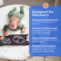 Poppyseed Play reversible-pattern mat offering two stylish looks for versatile rooms