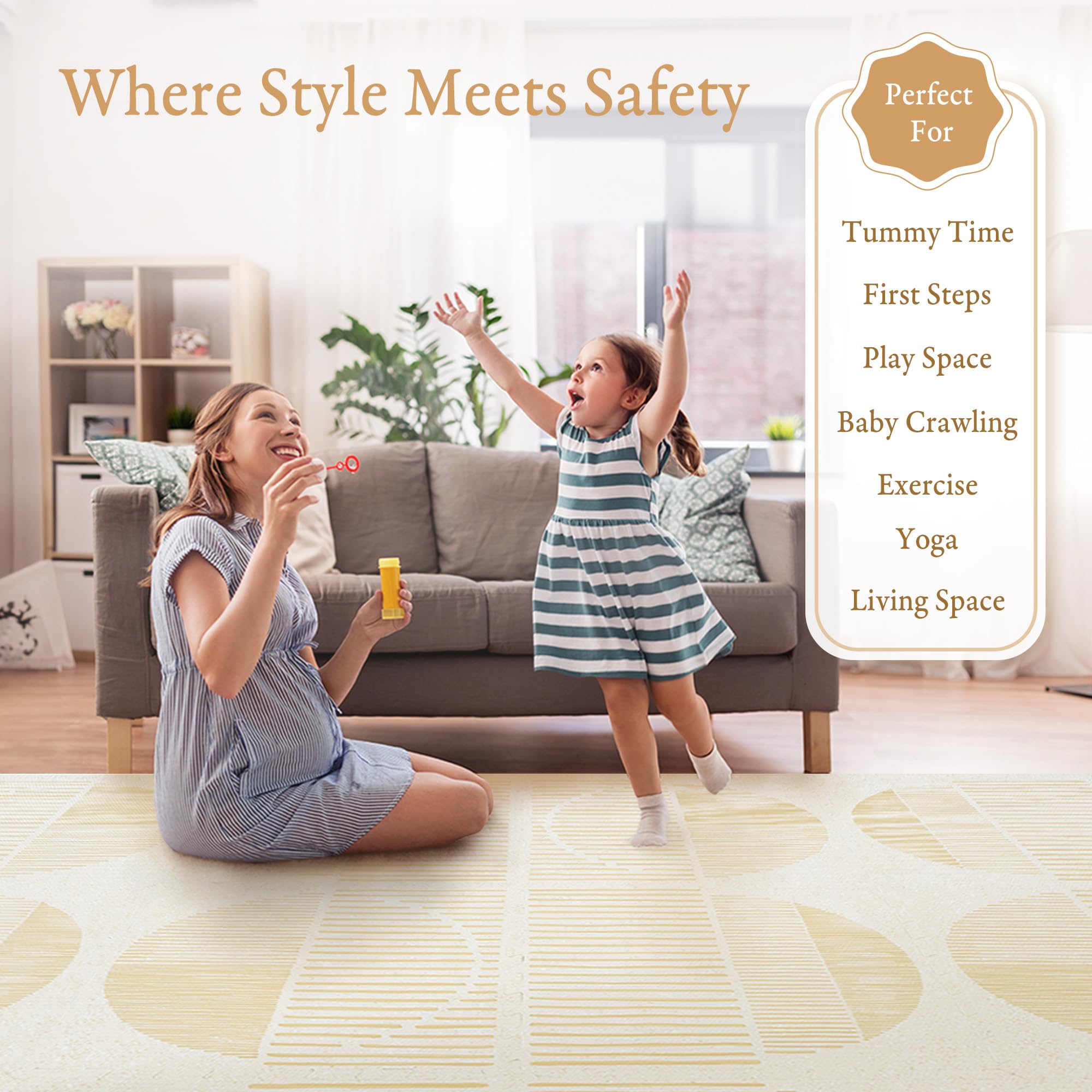 PopsyKosy anti-peeling technology play mat tiles stay looking new during busy playtime.