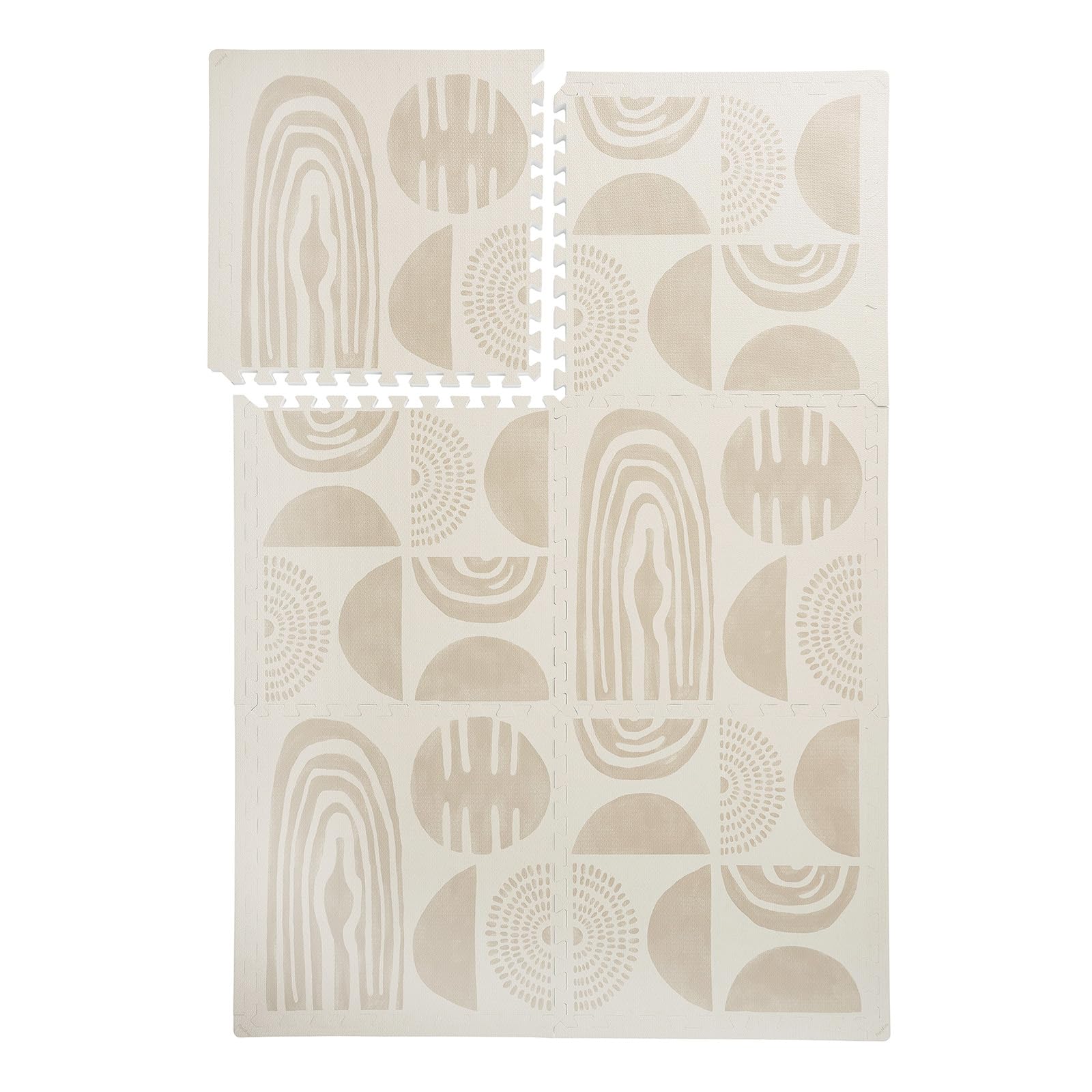 PopsyKosy desert sand foam play mat tile close-up, cushioned for crawlers.