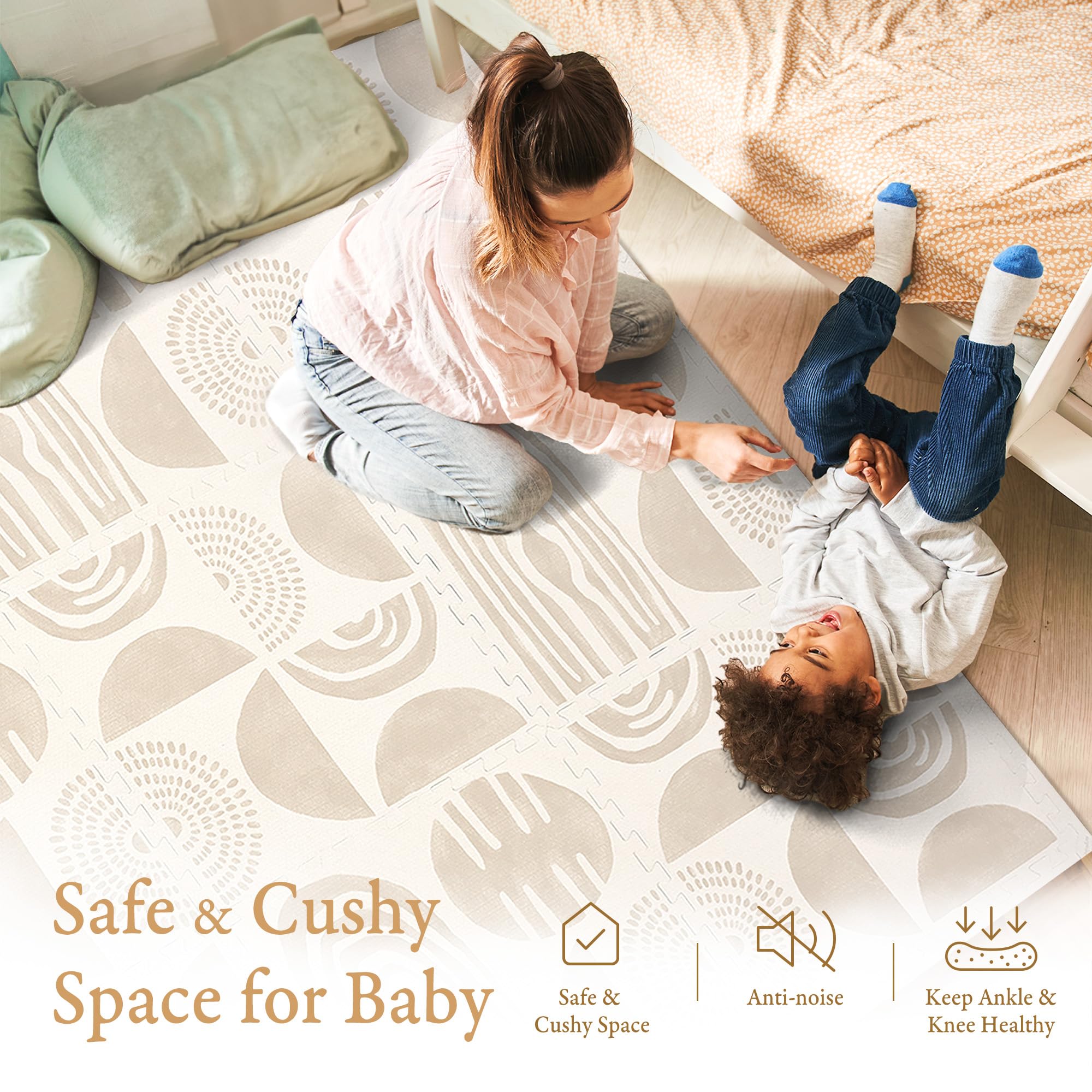 PopsyKosy interlocking tiles form secure, durable play area.