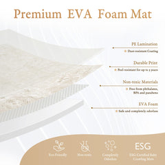 PopsyKosy premium 1-inch thick foam tile closeup highlighting extra cushioning