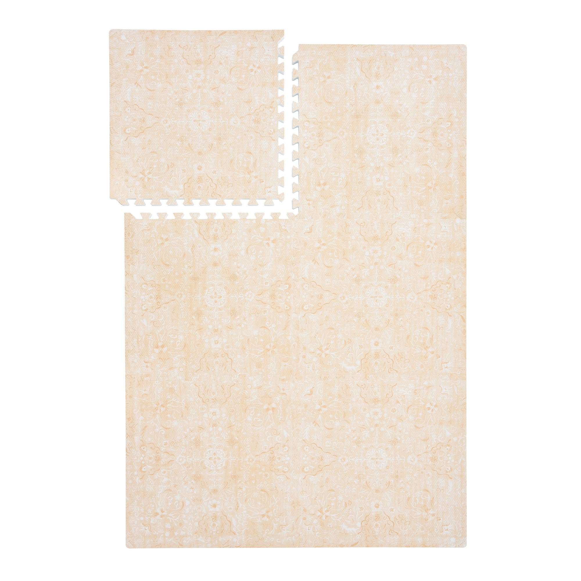 PopsyKosy premium baby floor play mat interlocking tiles enable quick setup and a safe play space.