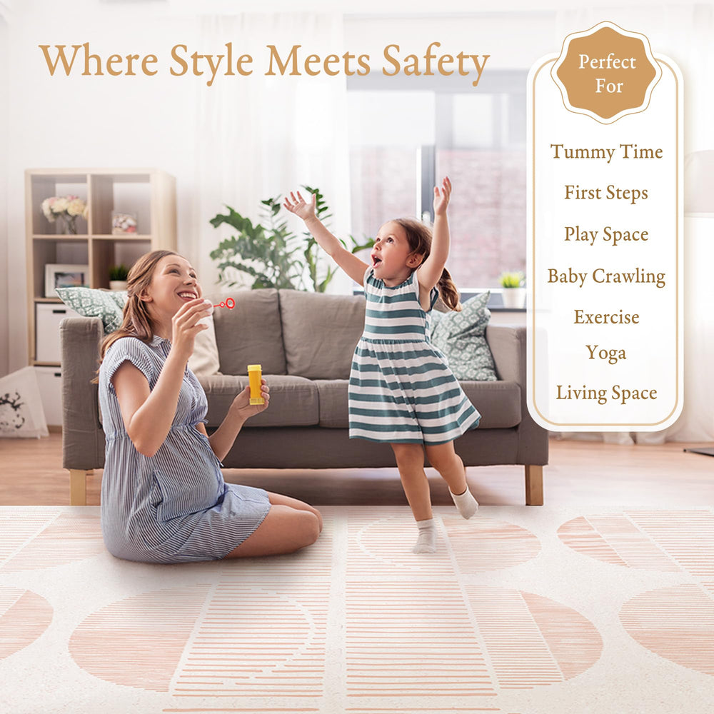 PopsyKosy border piece in cream reinforces edges for a safe, finished play area.