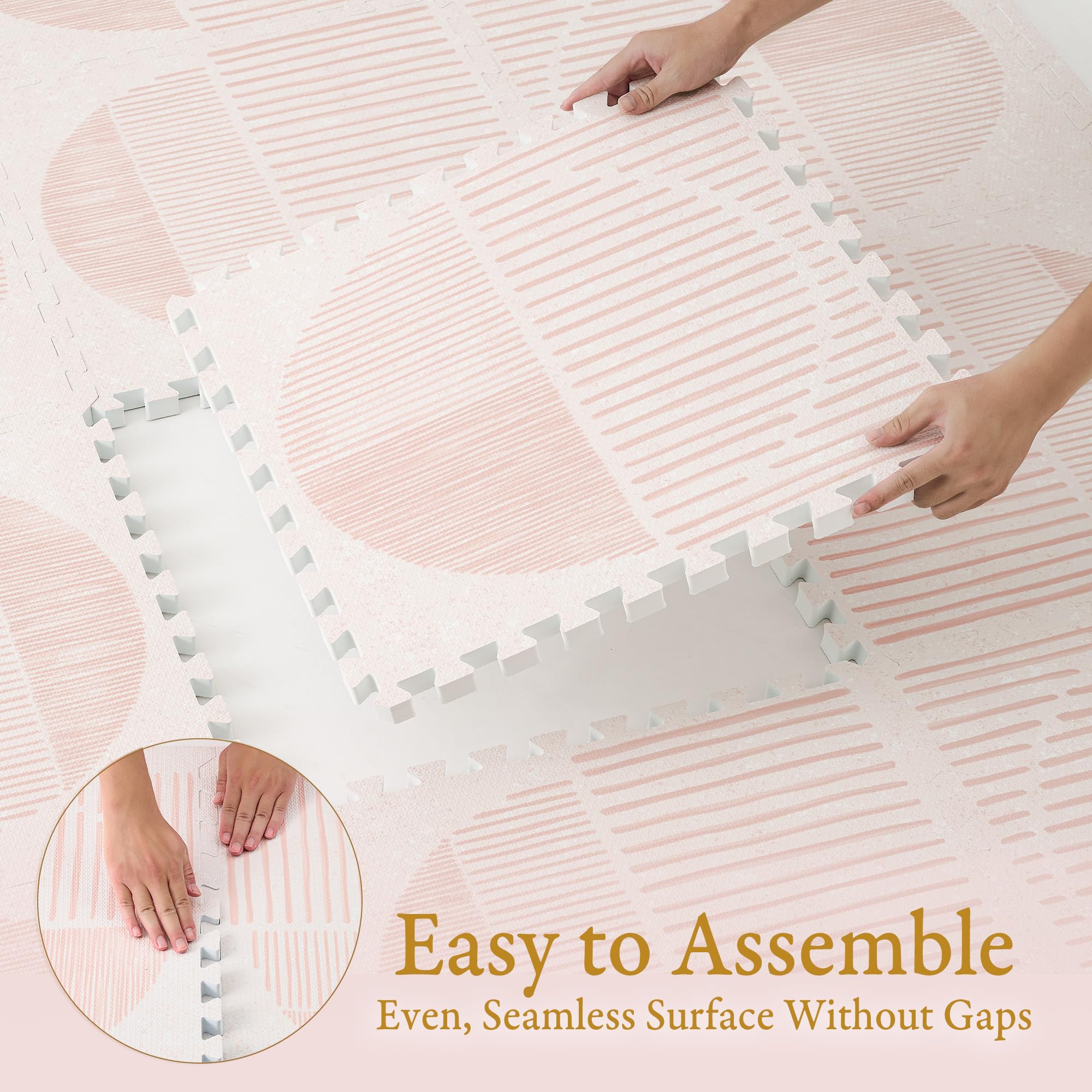 PopsyKosy closeup shows durable, non-toxic EVA foam designed for repeated, safe play.