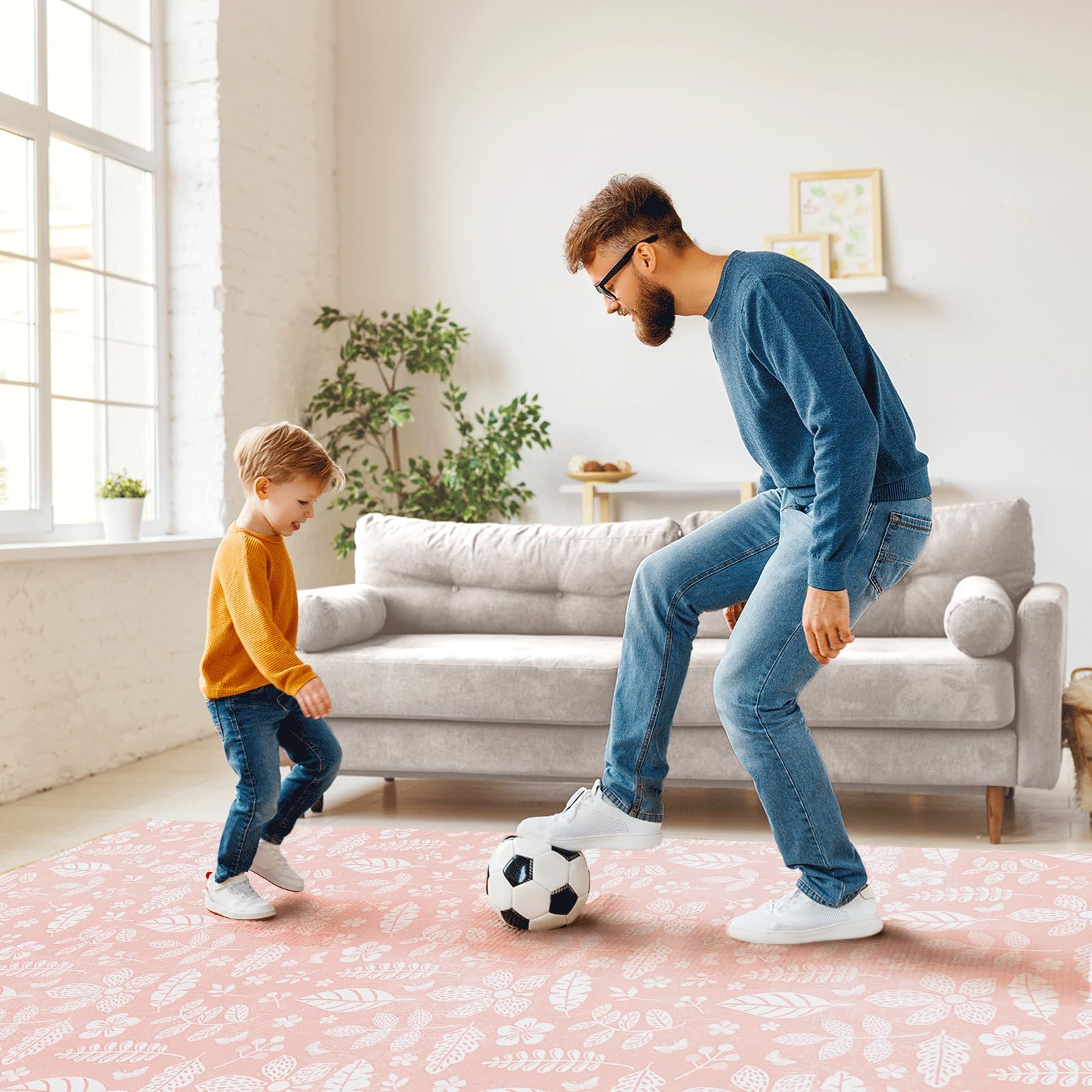 PopsyKosy coral nursery mat adds stylish yet functional play area